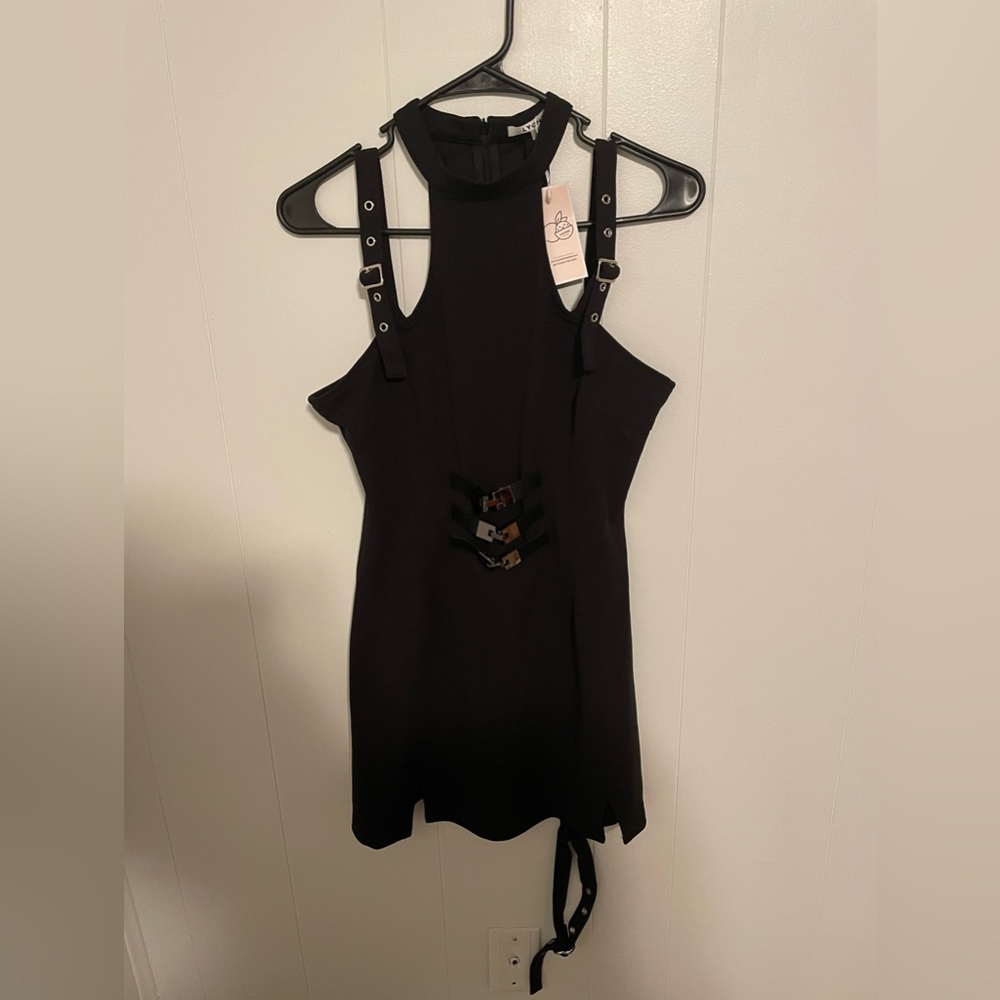 Lychee the Label Heart Buckle Garter Dress